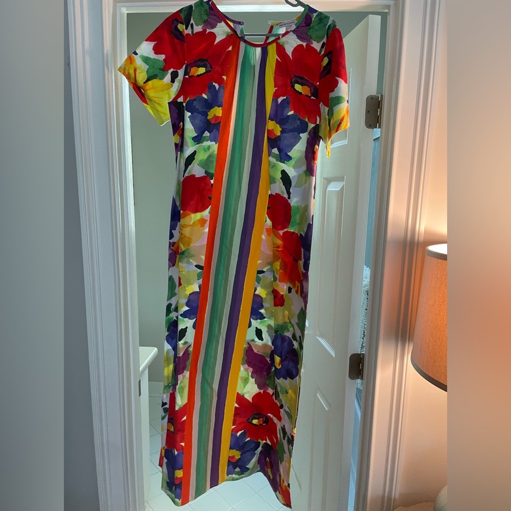 Frances valentine Vibrant Floral Maxi Dress